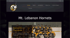 Desktop Screenshot of mlhahornets.com